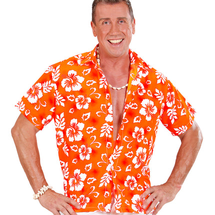 Widmann SRL Hawaii shirt oranje tropical Danny