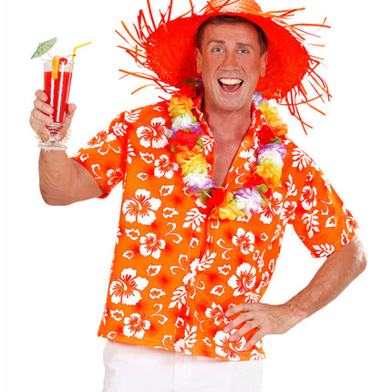 Widmann SRL Hawaii shirt oranje tropical Danny