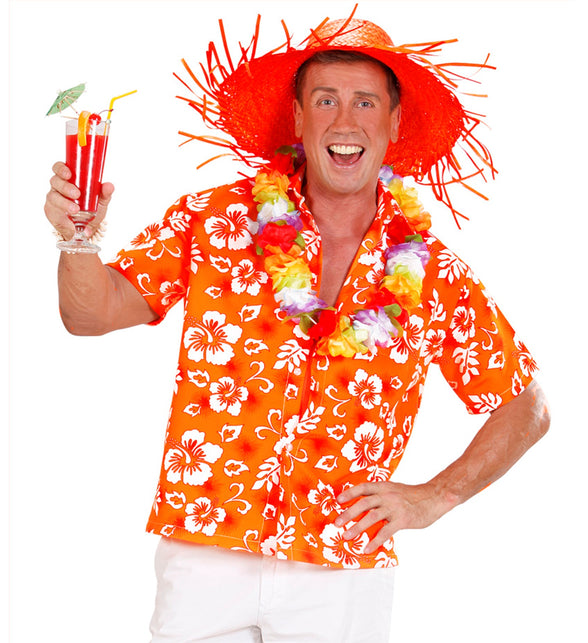 Widmann SRL Hawaii shirt oranje tropical Danny