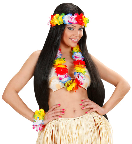 Widmann SRL Hawaii slinger verkleedset Fleur
