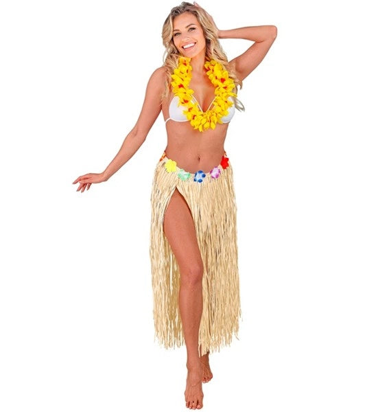 Widmann SRL Hawaiirokje naturel met bloemenriem 80cm Ruben