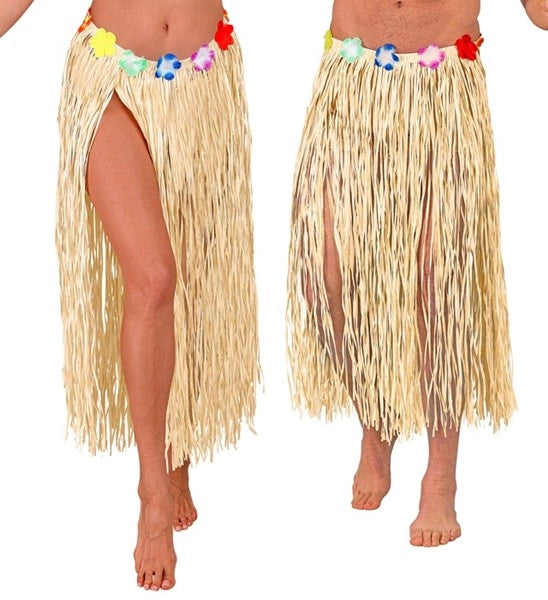 Widmann SRL Hawaiirokje naturel met bloemenriem 80cm Ruben