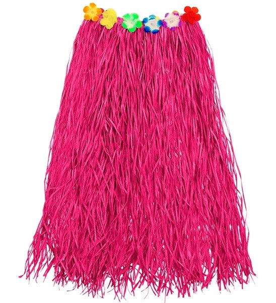 Widmann SRL Hawaiirokje roze met bloemenriem 80cm Mees
