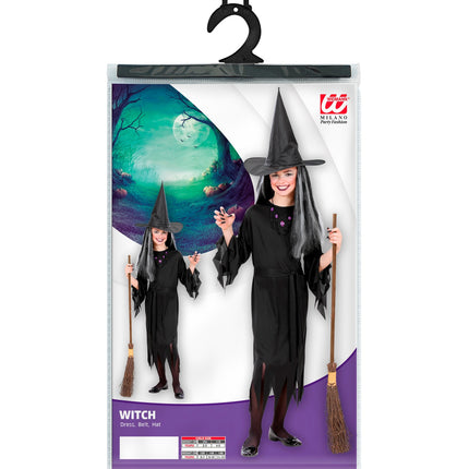 Widmann SRL Heks jurk kind zwart