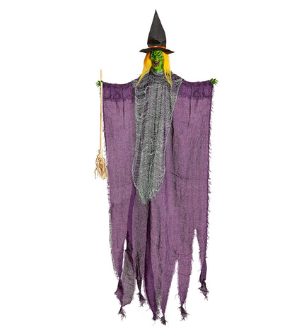 Widmann SRL Heks Met Bezem decoratie 138cm