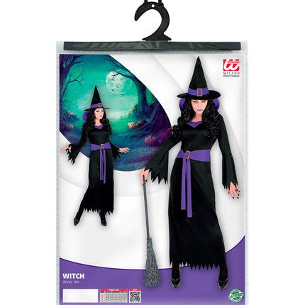 Widmann SRL Heksen jurk voor dames paars