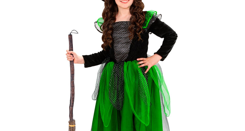 Widmann SRL Heksen kostuum Klaartje groen