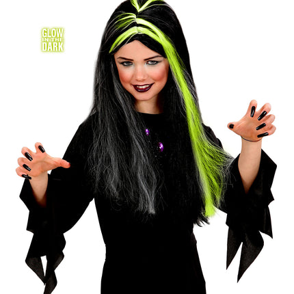 Widmann SRL Heksen pruik kind Emma