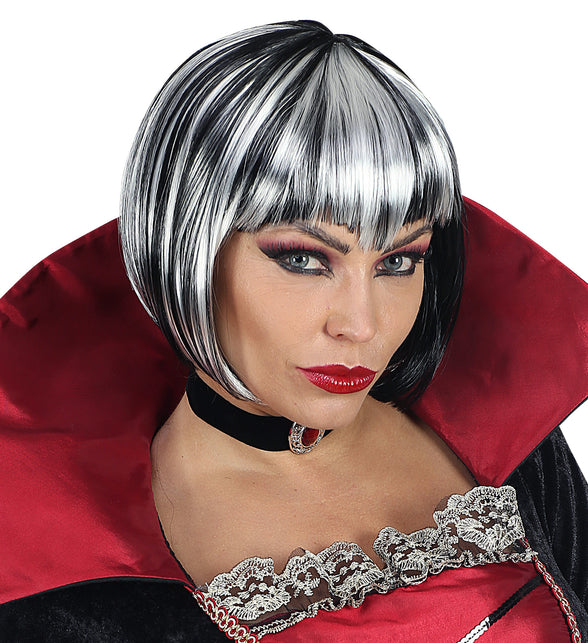 Widmann SRL Heksen pruik zwart wit