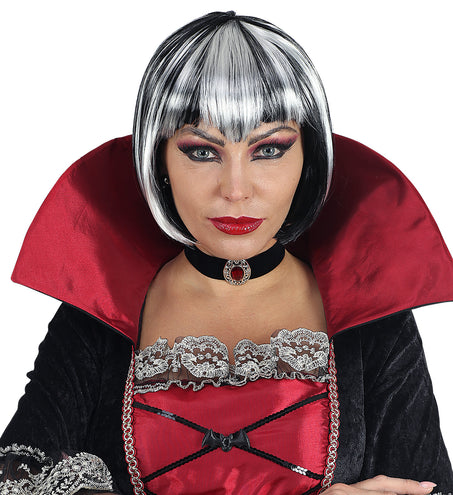 Widmann SRL Heksen pruik zwart wit