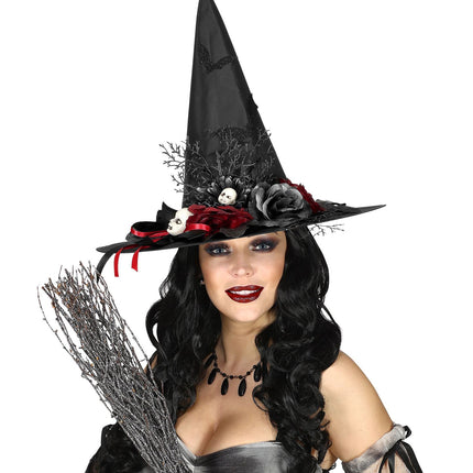 Widmann SRL Heksenhoed deluxe met accessoires