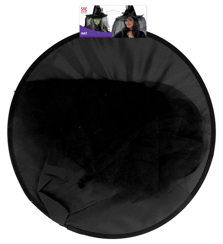 Widmann SRL Heksenhoed met voile en spin