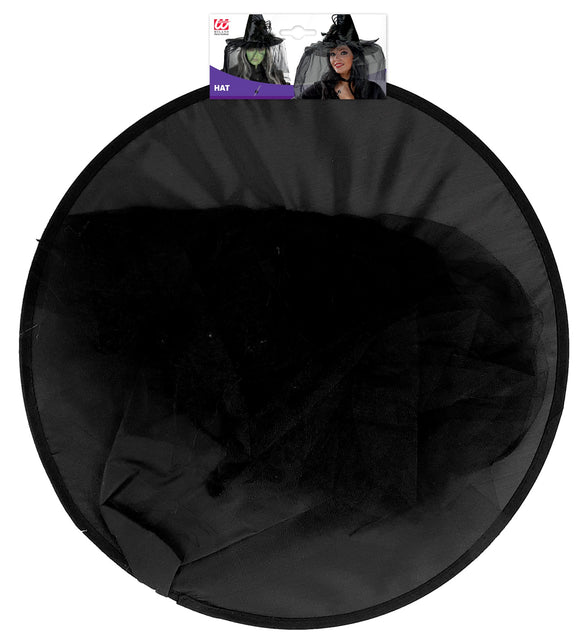 Widmann SRL Heksenhoed met voile en spin