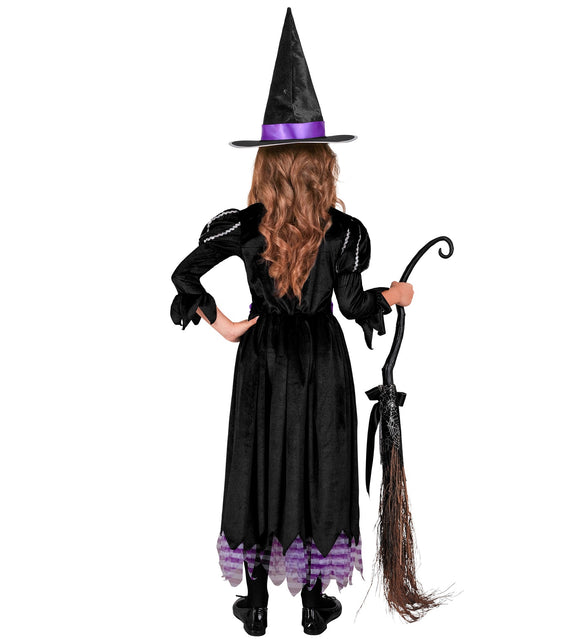Widmann SRL Heksenjurk kind zwart paars