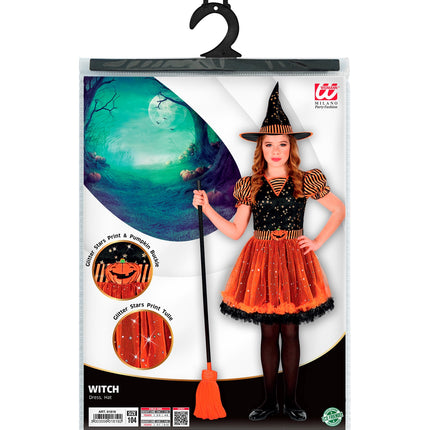 Widmann SRL Heksenjurk oranje Witchie