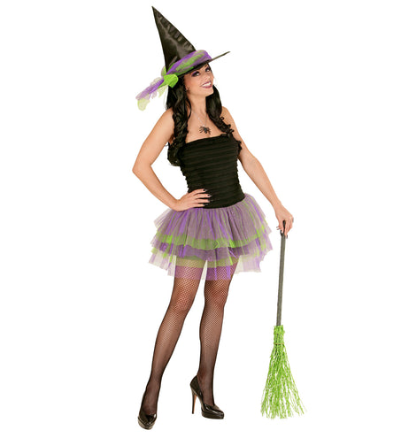 Widmann SRL Heksenjurk paars groen dames