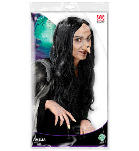 Widmann SRL Heksenpruik zwart Amelia