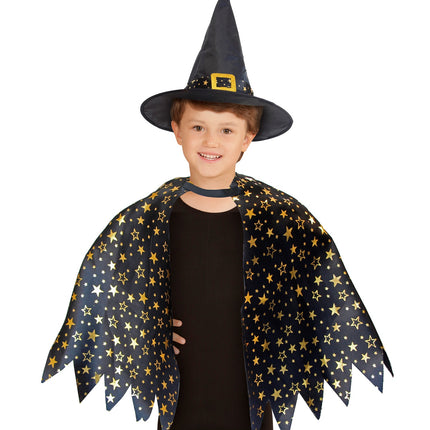 Widmann SRL Heksenset voor kids goud zwart