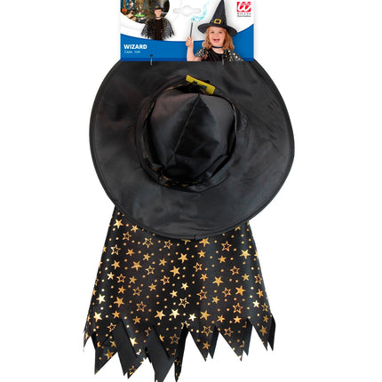 Widmann SRL Heksenset voor kids goud zwart