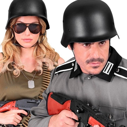 Widmann SRL Helm militair zwart Isa