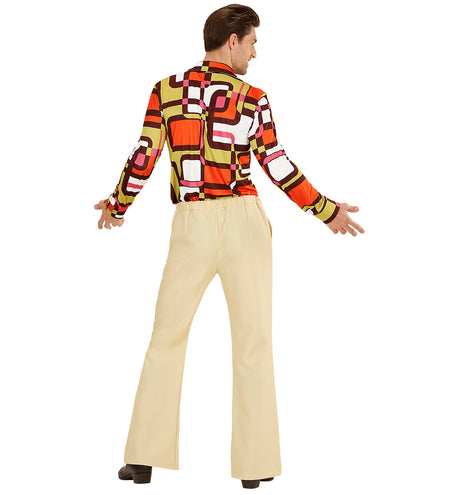 Widmann SRL Heren disco broek jaren 70 beige