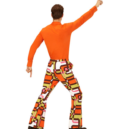 Widmann SRL Heren disco broek jaren 70 vlakken