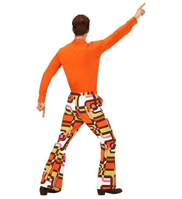 Widmann SRL Heren disco broek jaren 70 vlakken