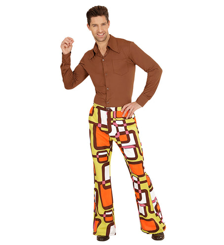 Widmann SRL Heren disco broek jaren 70 vlakken