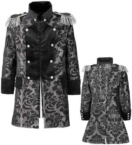 Widmann SRL Heren Parade show jas in zwart en zilver