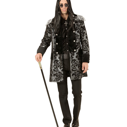 Widmann SRL Heren Parade show jas in zwart en zilver