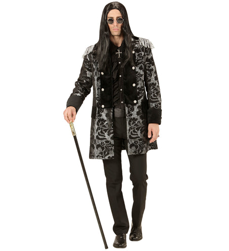 Widmann SRL Heren Parade show jas in zwart en zilver