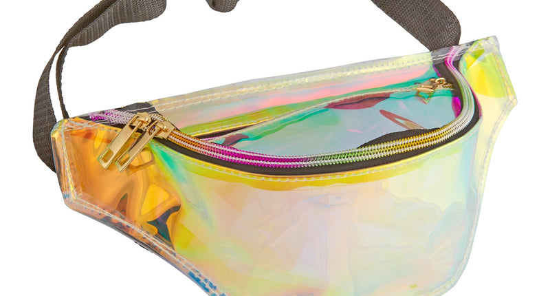 Widmann SRL Heuptas hippie regenboog holografisch