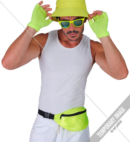 Widmann SRL Heuptasje pailletten neon geel