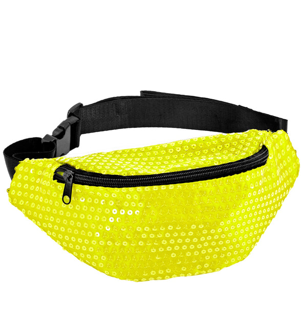 Widmann SRL Heuptasje pailletten neon geel