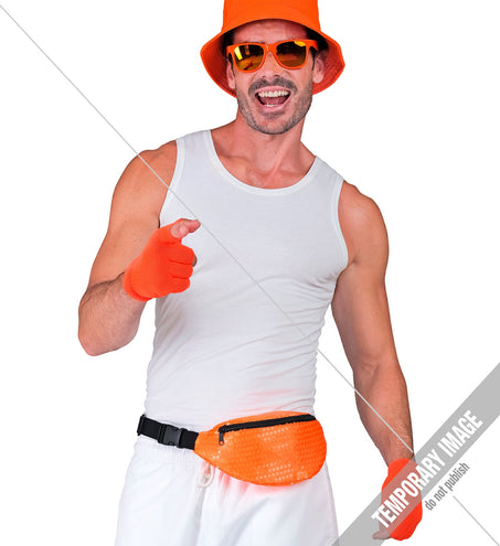 Widmann SRL Heuptasje pailletten neon oranje