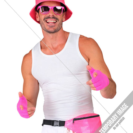 Widmann SRL Heuptasje pailletten neon roze