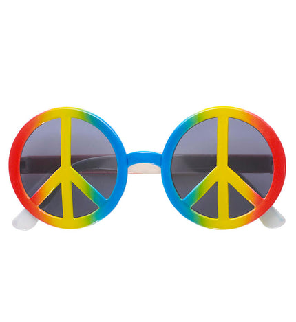 Widmann SRL Hippie bril peace regenboog