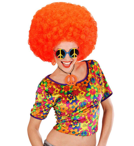 Widmann SRL Hippie bril peace regenboog