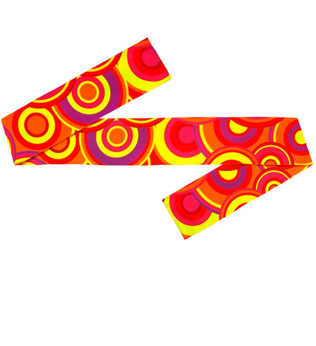 Widmann SRL Hippie hoofdband rood geel oranje