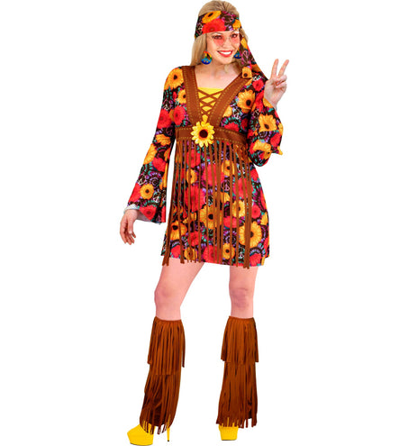 Widmann SRL Hippie jurkje flower power dames