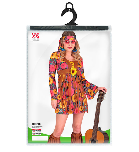 Widmann SRL Hippie jurkje flower power kinderen