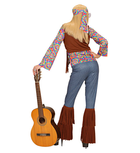 Widmann SRL Hippie kostuum Flower Power dames