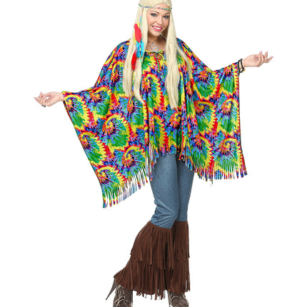 Widmann SRL Hippie poncho psychedelisch