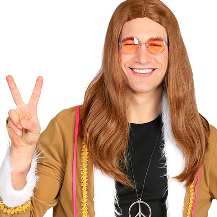 Widmann SRL Hippie pruik Groovy dude