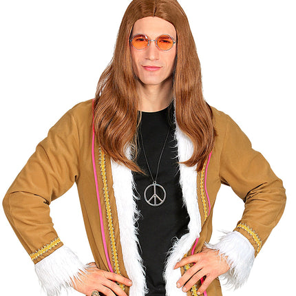 Widmann SRL Hippie pruik Groovy dude