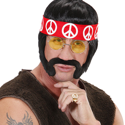 Widmann SRL Hippie ring goud peace