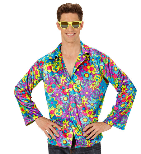 Widmann SRL Hippie shirt flower power