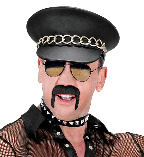 Widmann SRL Hippie snor jaren 70 zwart