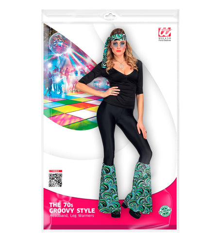 Widmann SRL Hippie verkleedset blauw  unisex jaren-70