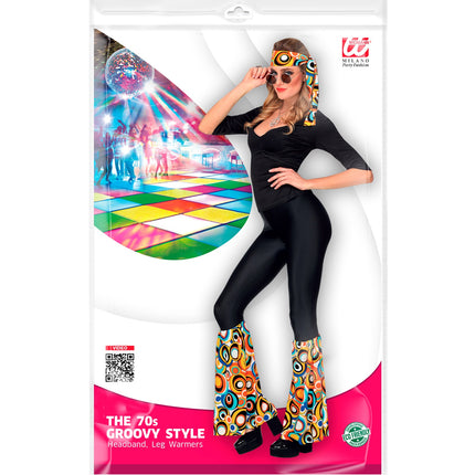 Widmann SRL Hippie verkleedset bollen  unisex jaren-70